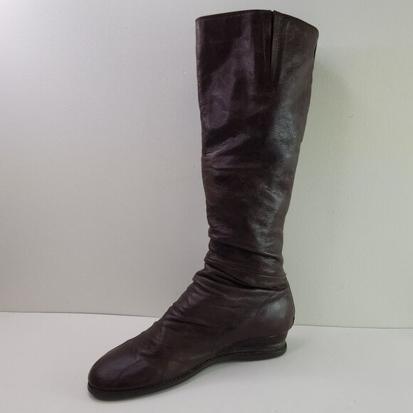 Miz Mooz Bonnie Brown Leather Tall Winter Boots (8 US) - Picture 5 of 10